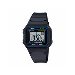 CASIO W217H-1A Casual Black Resin Digital Watch