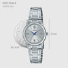 Casio LTPV002D-7B3 Ladies Watch Silver Dial