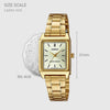 Casio LTPV007G-9E Ladies Watch Gold Vintage Rectangle