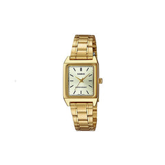 Casio LTPV007G-9E Ladies Watch Gold Vintage Rectangle