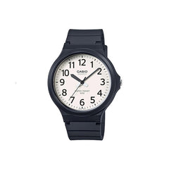 Casio MW240-7B Easy To read Large Face White Dial Resin Watch