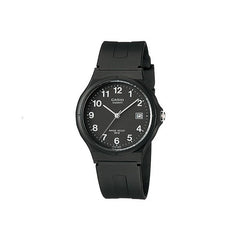 Casio MW59-1B Easy To Read Small Face Black Dial Resin Watch