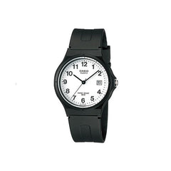 Casio MW59-7B Easy To Read Small Face White Dial Resin Watch